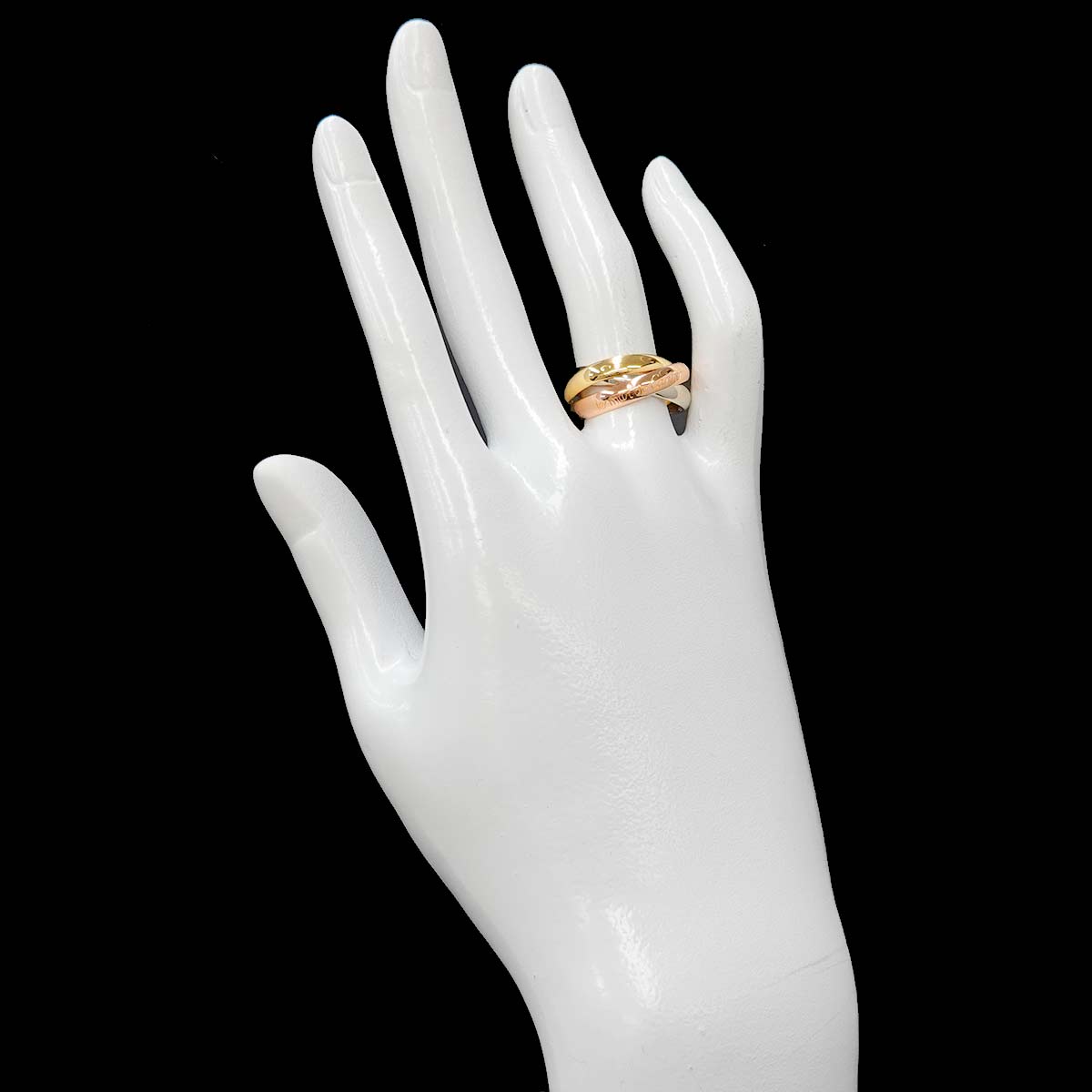 Trinity MM Ring 18K YG WG PG 750 Size52 5.75-6(US)