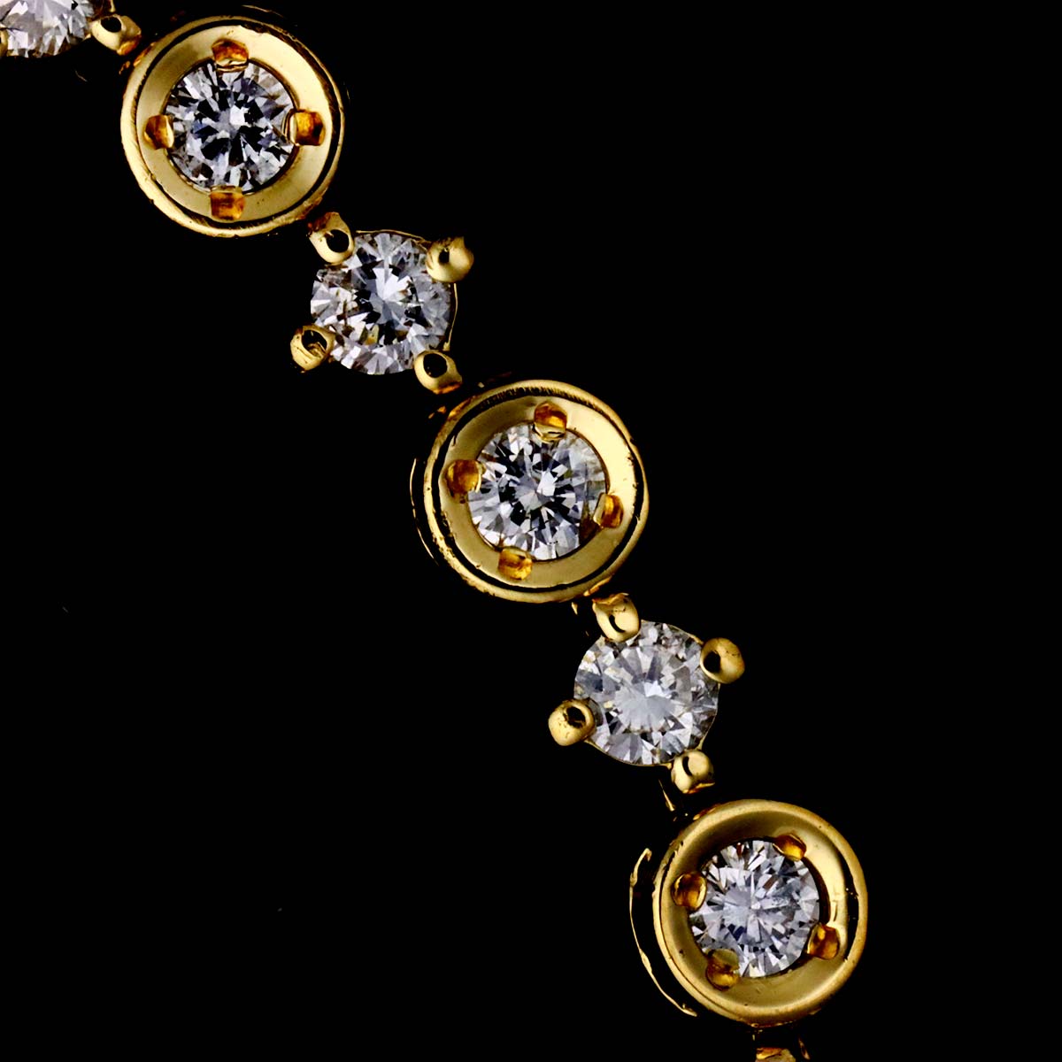 Diamond 1.50ct Bracelet 18K YG Yellow Gold 750