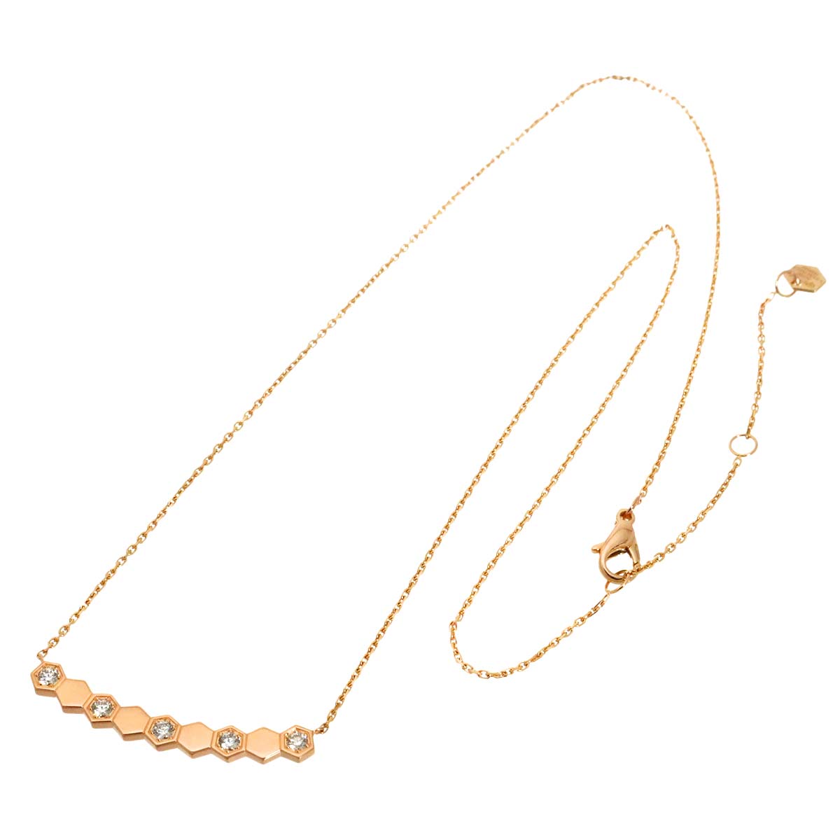 Bee de Chaumet Diamond Necklace 18K Pink Gold 750
