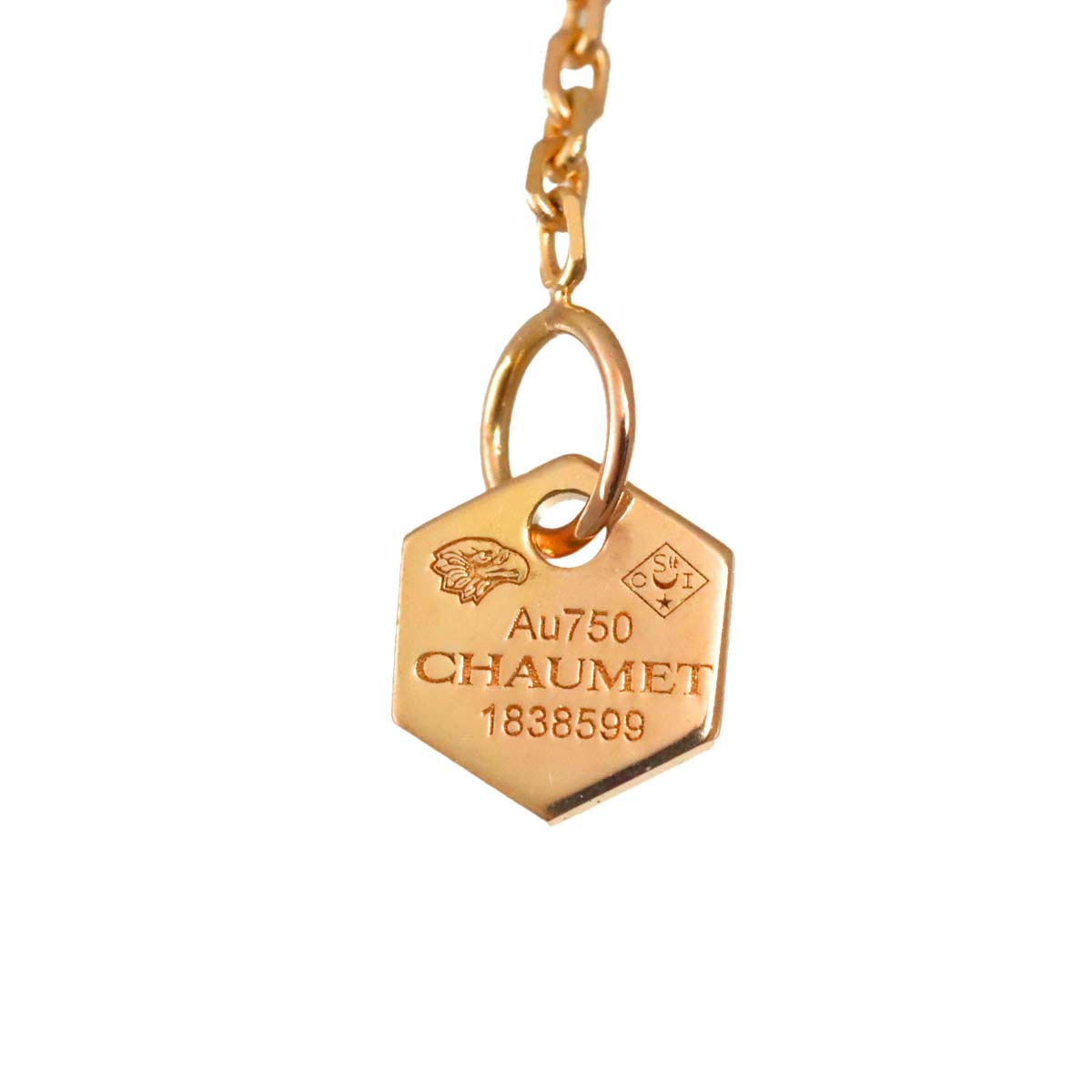 Bee de Chaumet Diamond Necklace 18K Pink Gold 750