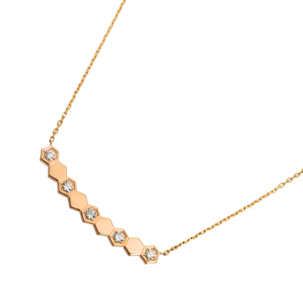 Bee de Chaumet Diamond Necklace 18K Pink Gold 750