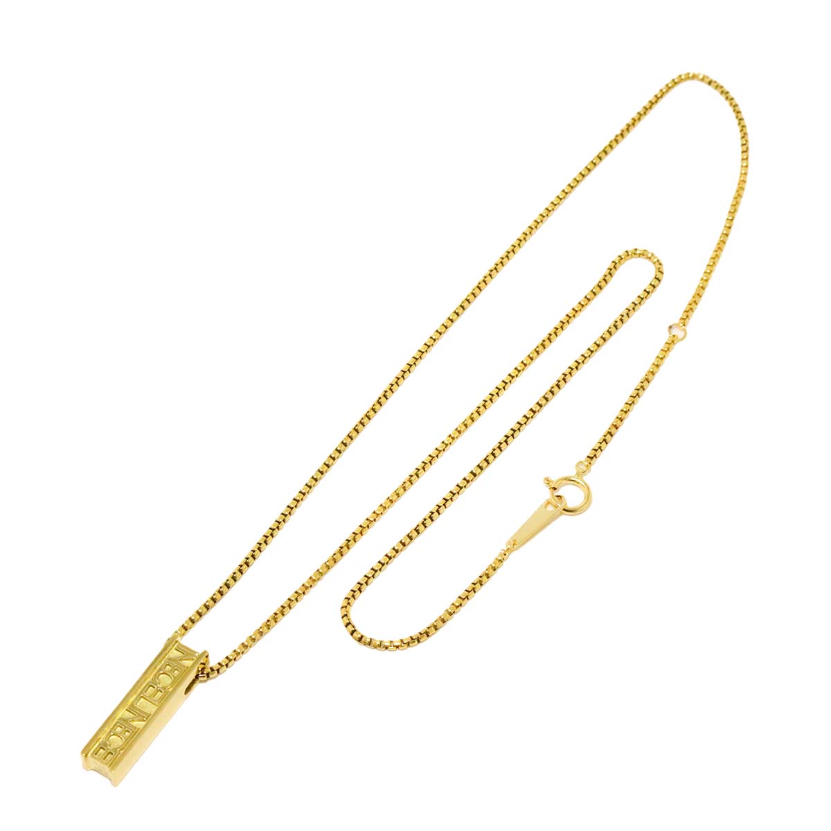 Logo Ruby 0.02ct Necklace 18K YG Yellow Gold 750
