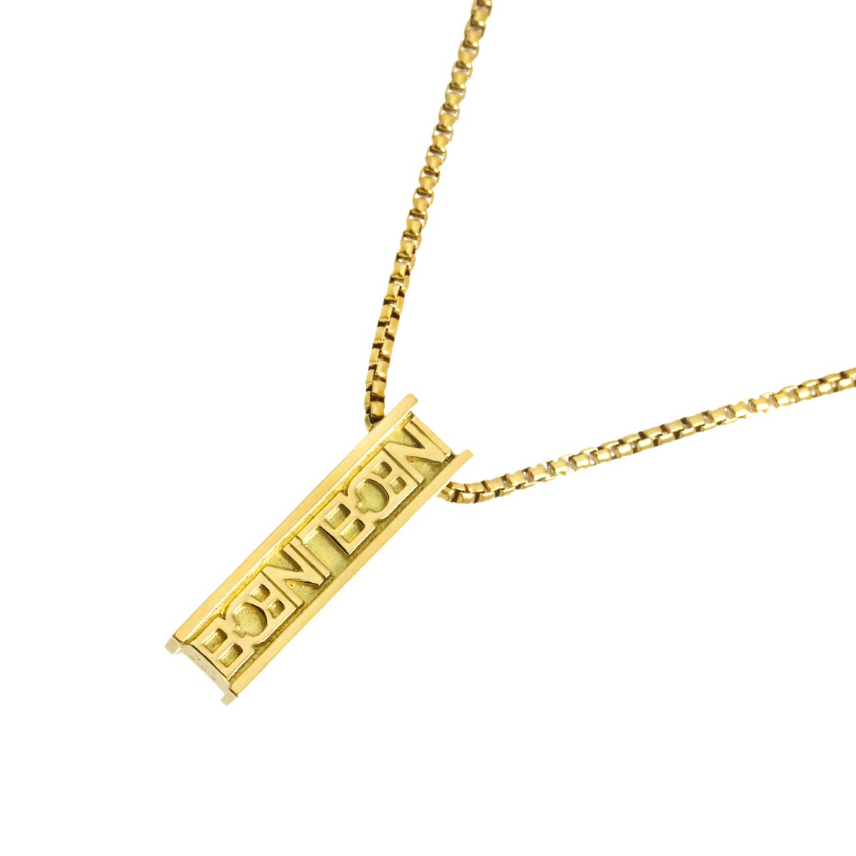 Logo Ruby 0.02ct Necklace 18K YG Yellow Gold 750