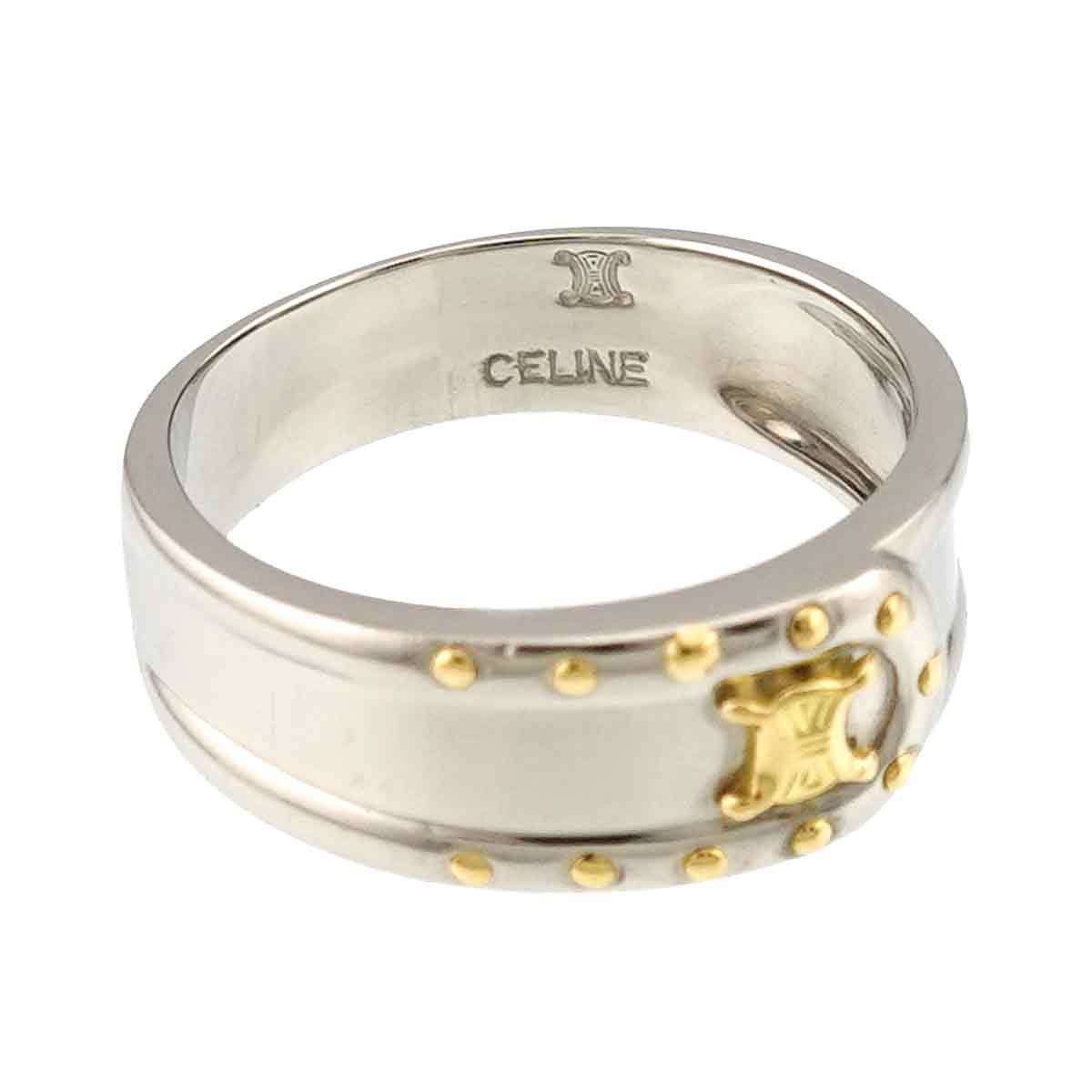 Triomphe Diamond 0.28ct Ring Pt 18K YG 750 size6-6.25(US)