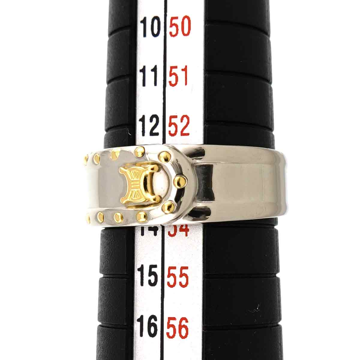 Triomphe Diamond 0.28ct Ring Pt 18K YG 750 size6-6.25(US)
