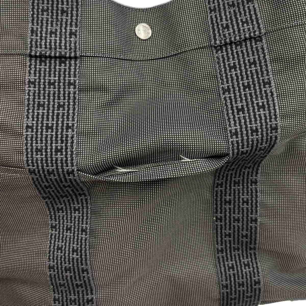 Herline Tote GM Bag Canvas Gray Purse