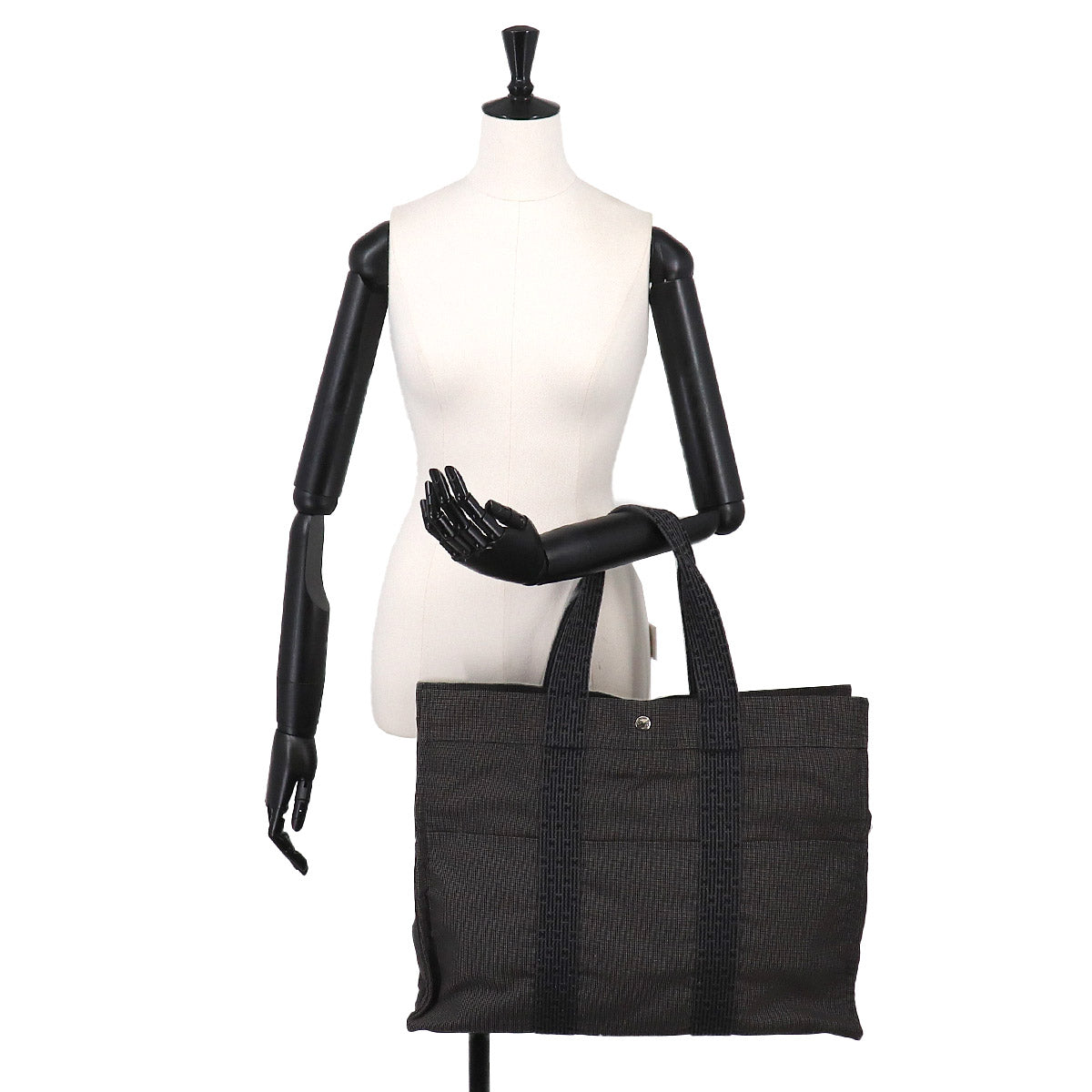 Herline Tote GM Bag Canvas Gray Purse