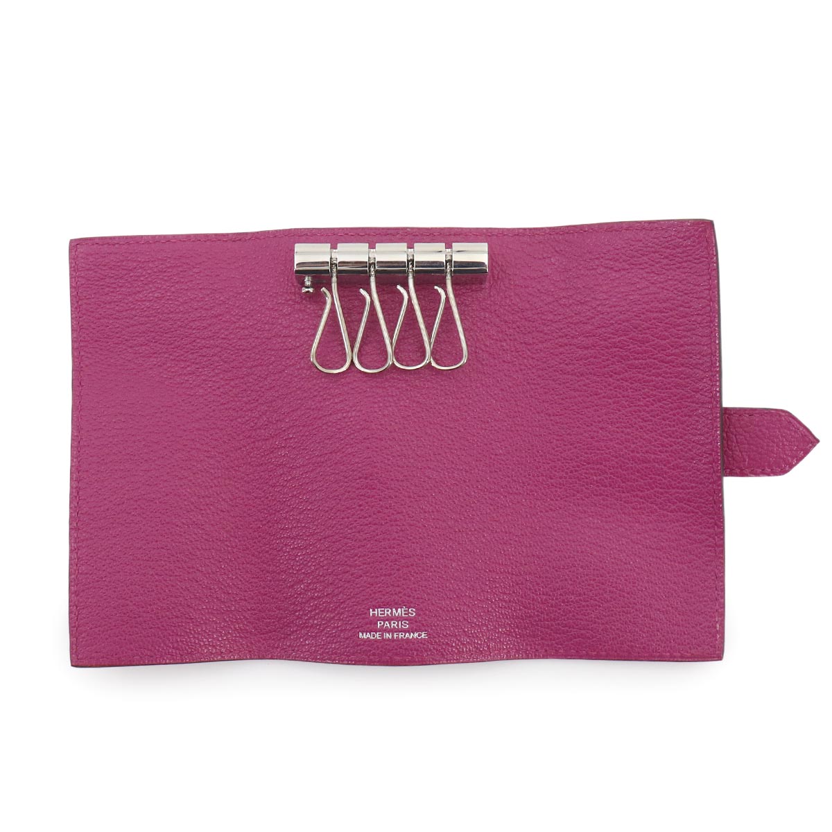 Bearn Four consecutive key case Chevre Rose Purple Accessory