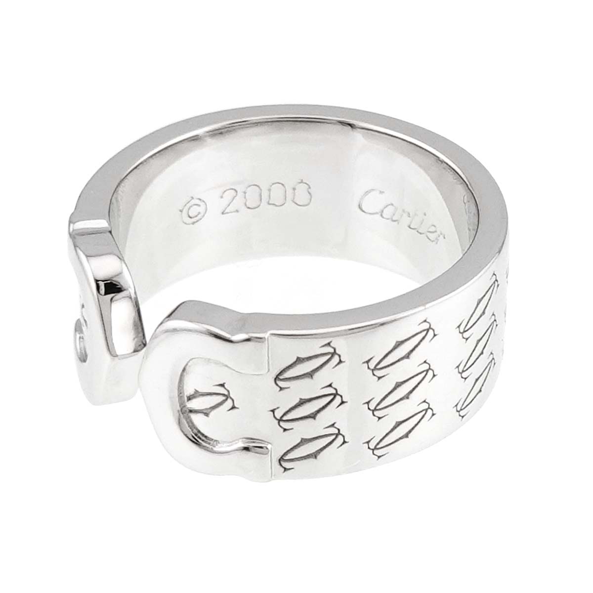 C2 Ring 18K White Gold 750 size49 4.5-4.75(US)