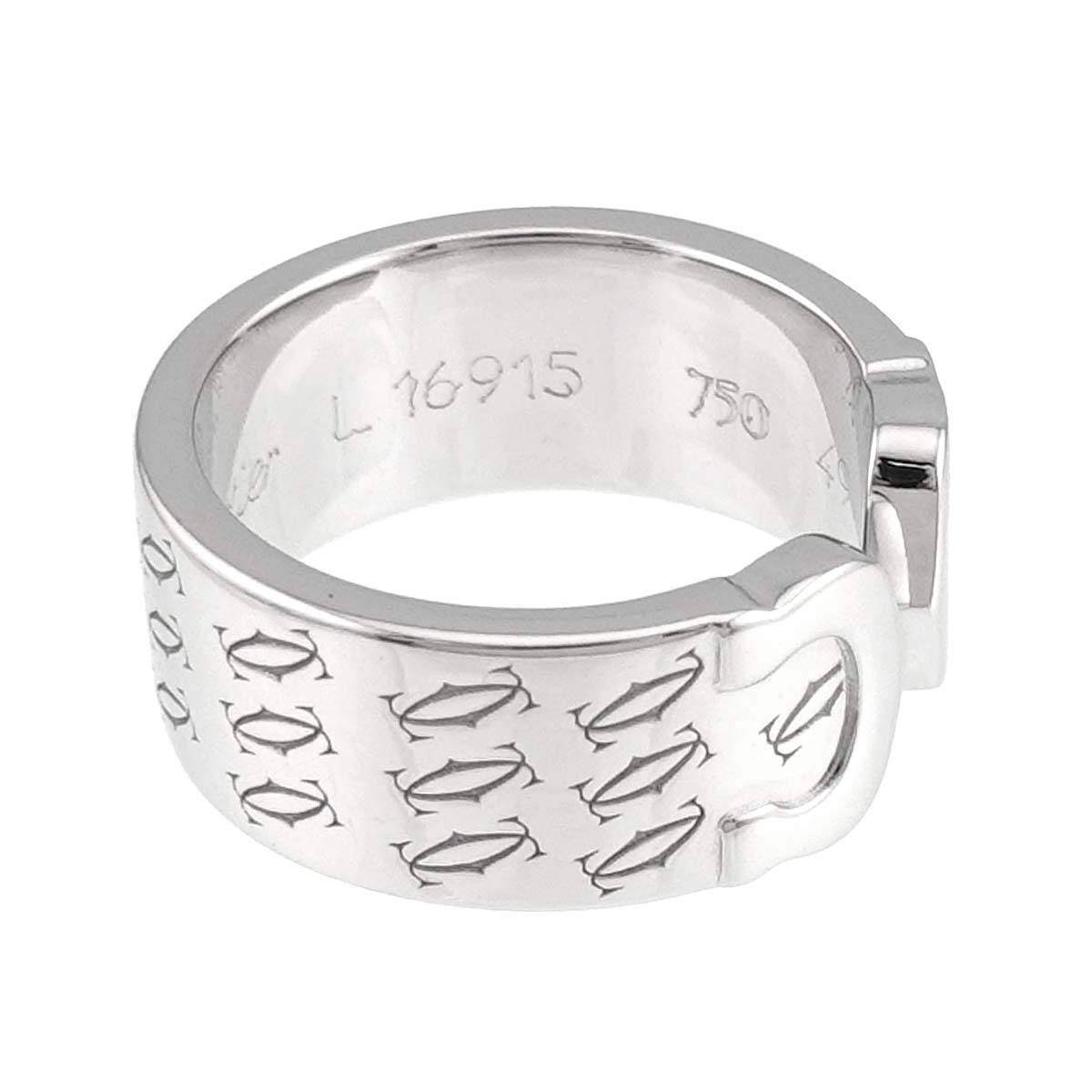 C2 Ring 18K White Gold 750 size49 4.5-4.75(US)
