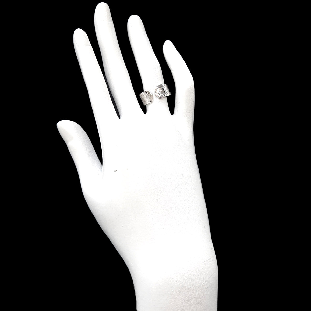 C2 Ring 18K White Gold 750 size49 4.5-4.75(US)