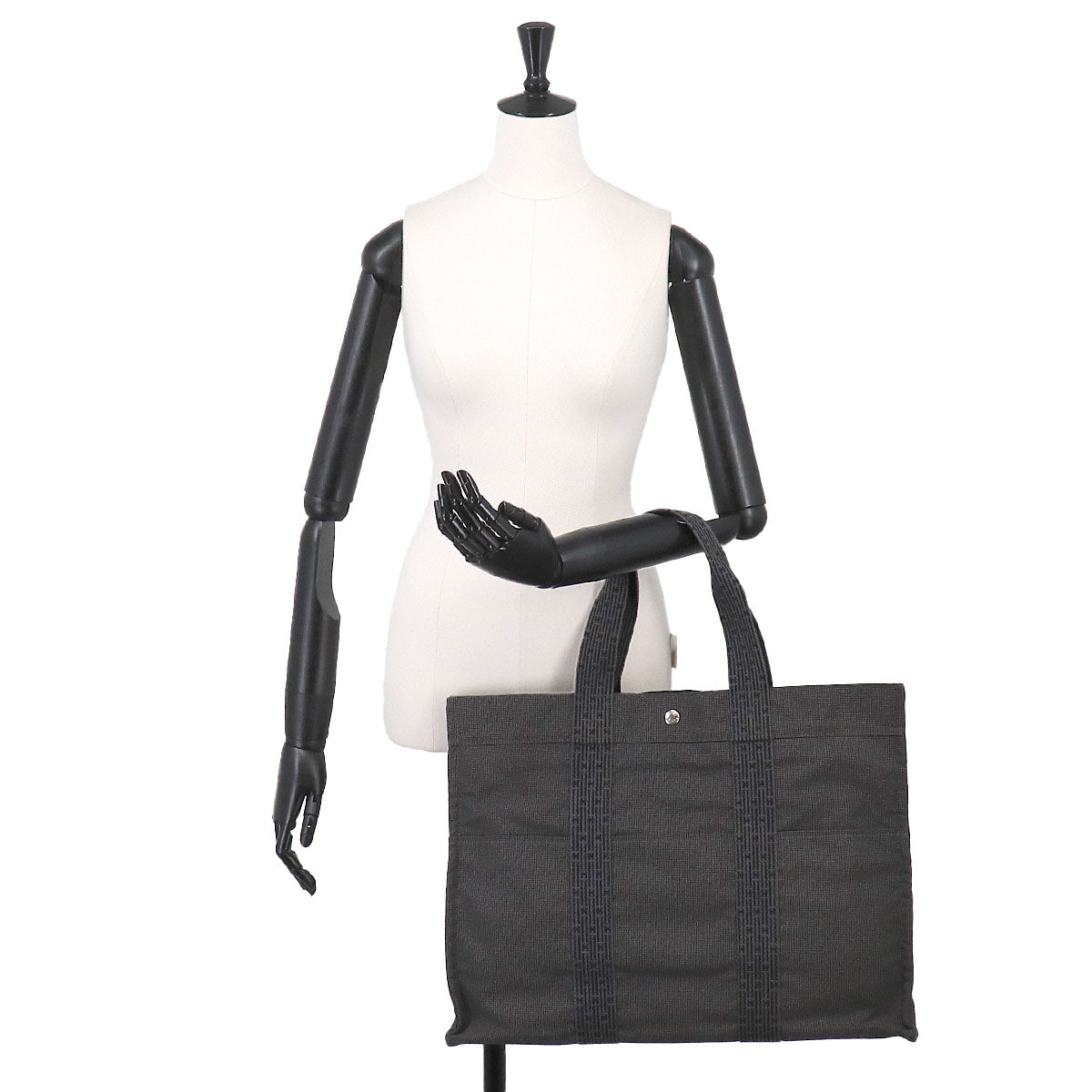 Herline Tote GM Bag Canvas Gray Purse