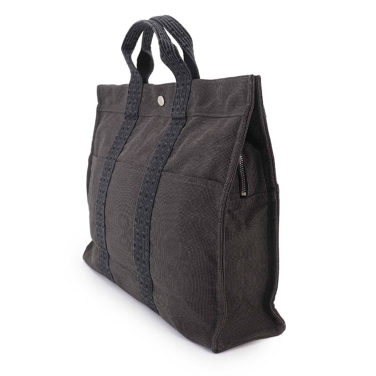 Herline Tote MM Bag Canvas Gray Unisex Purse