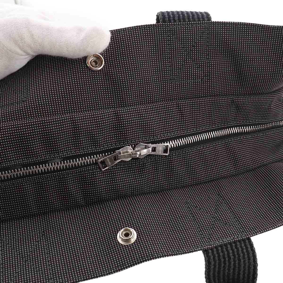 Herline Tote MM Bag Canvas Gray Unisex Purse