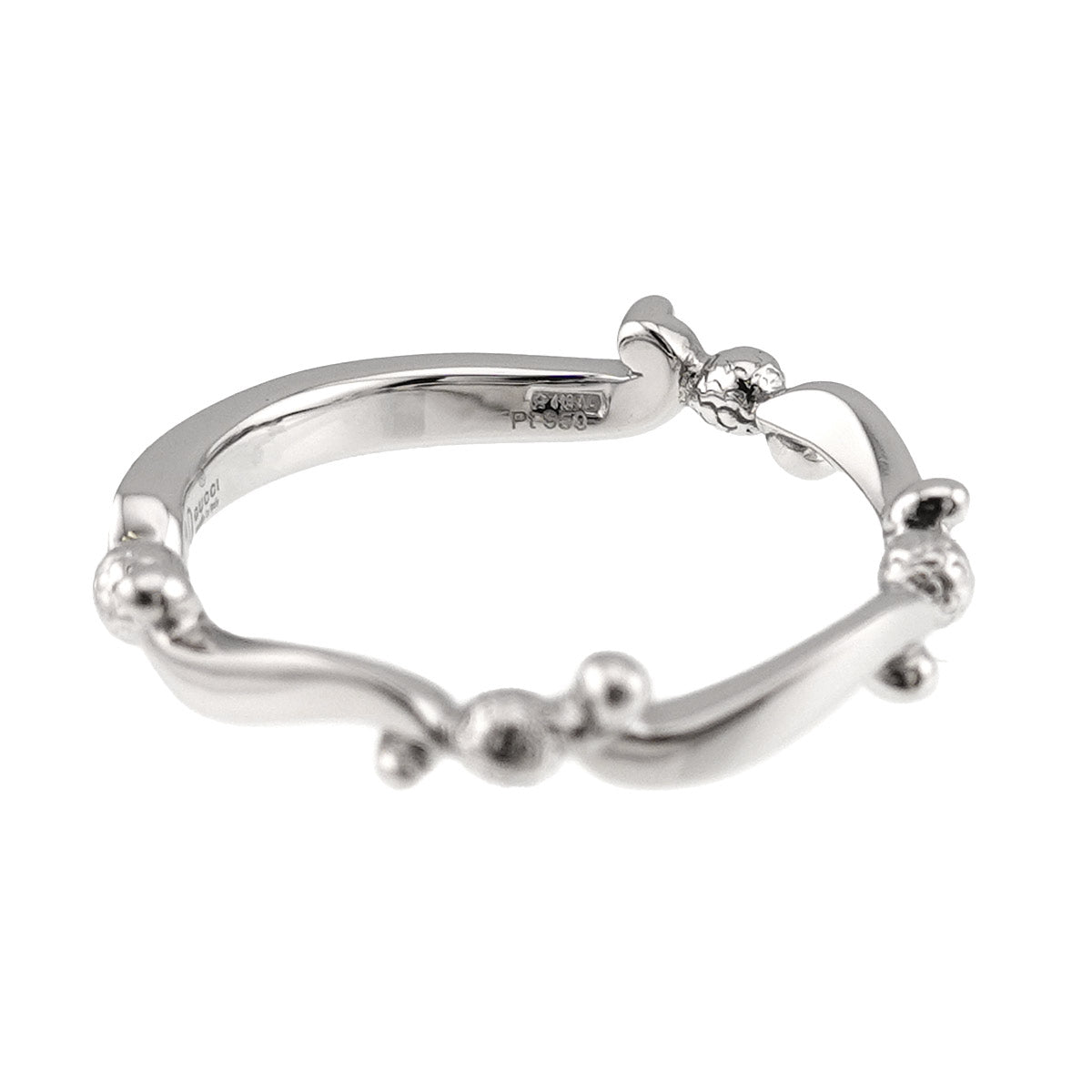 GUCCI Ring Pt Platinum Size10 5-5.25(US)