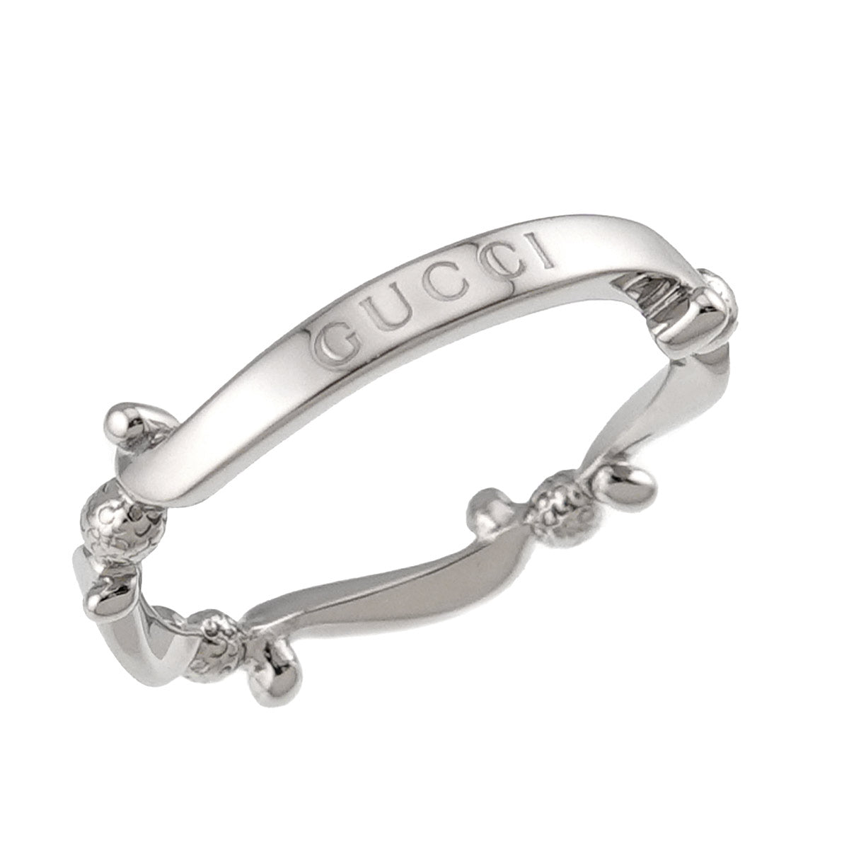 GUCCI Ring Pt Platinum Size10 5-5.25(US)