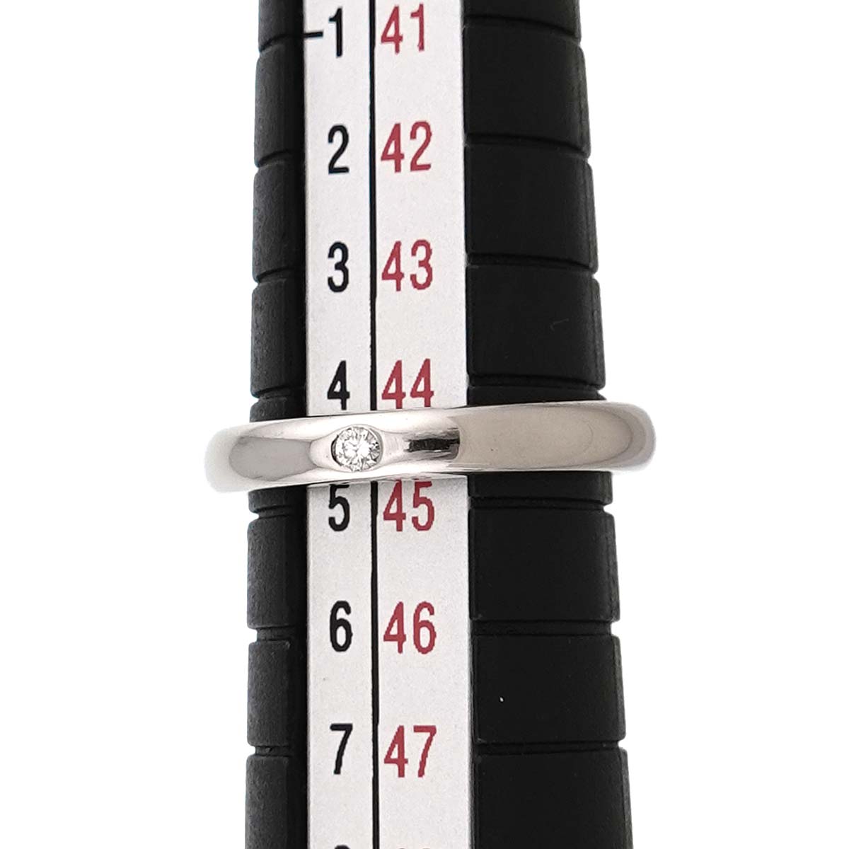 Stacking Band Ring Diamond 1P Platinum Size3-3.25(US)