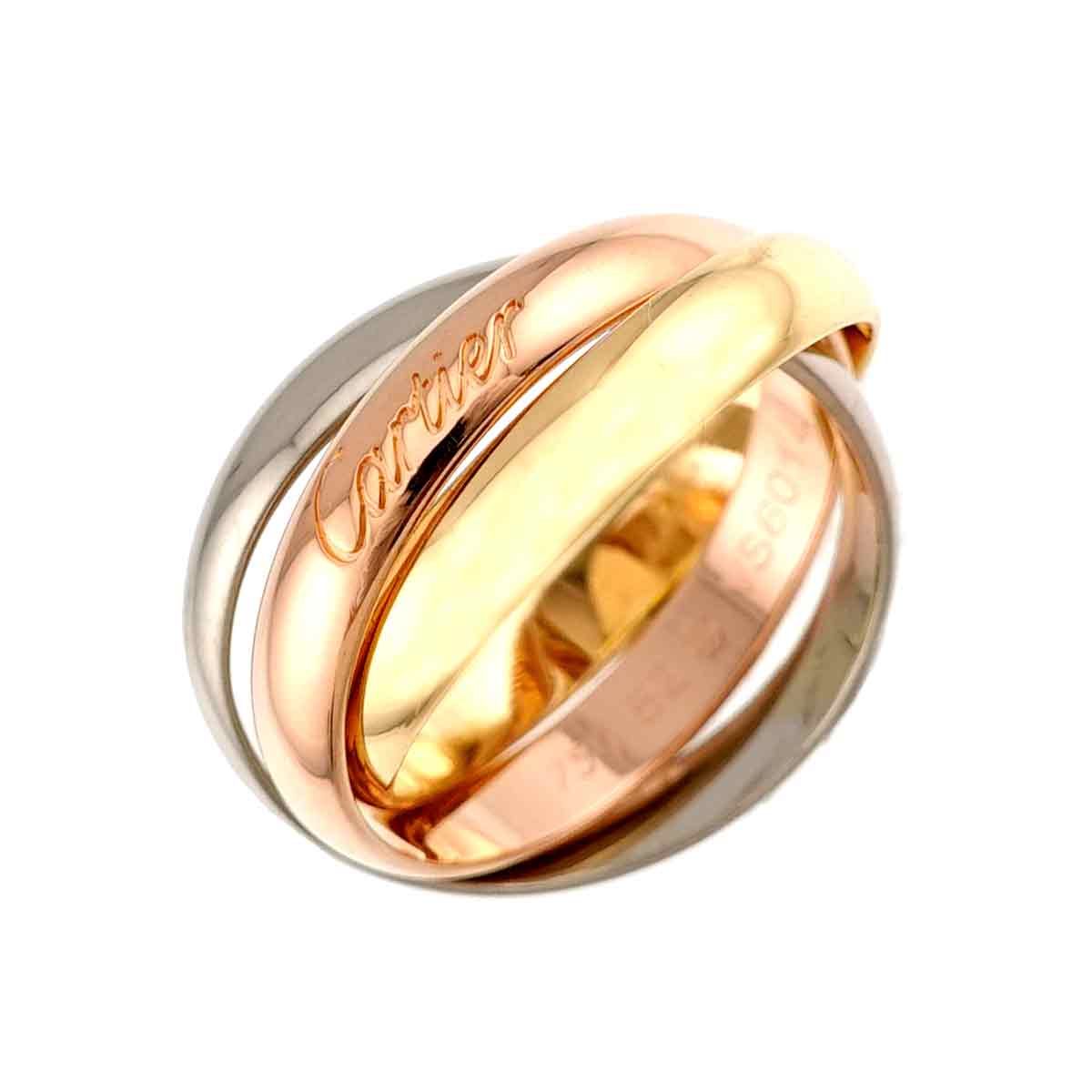 Trinity MM Ring 18K YG WG PG 750 Size52 5.75-6(US)