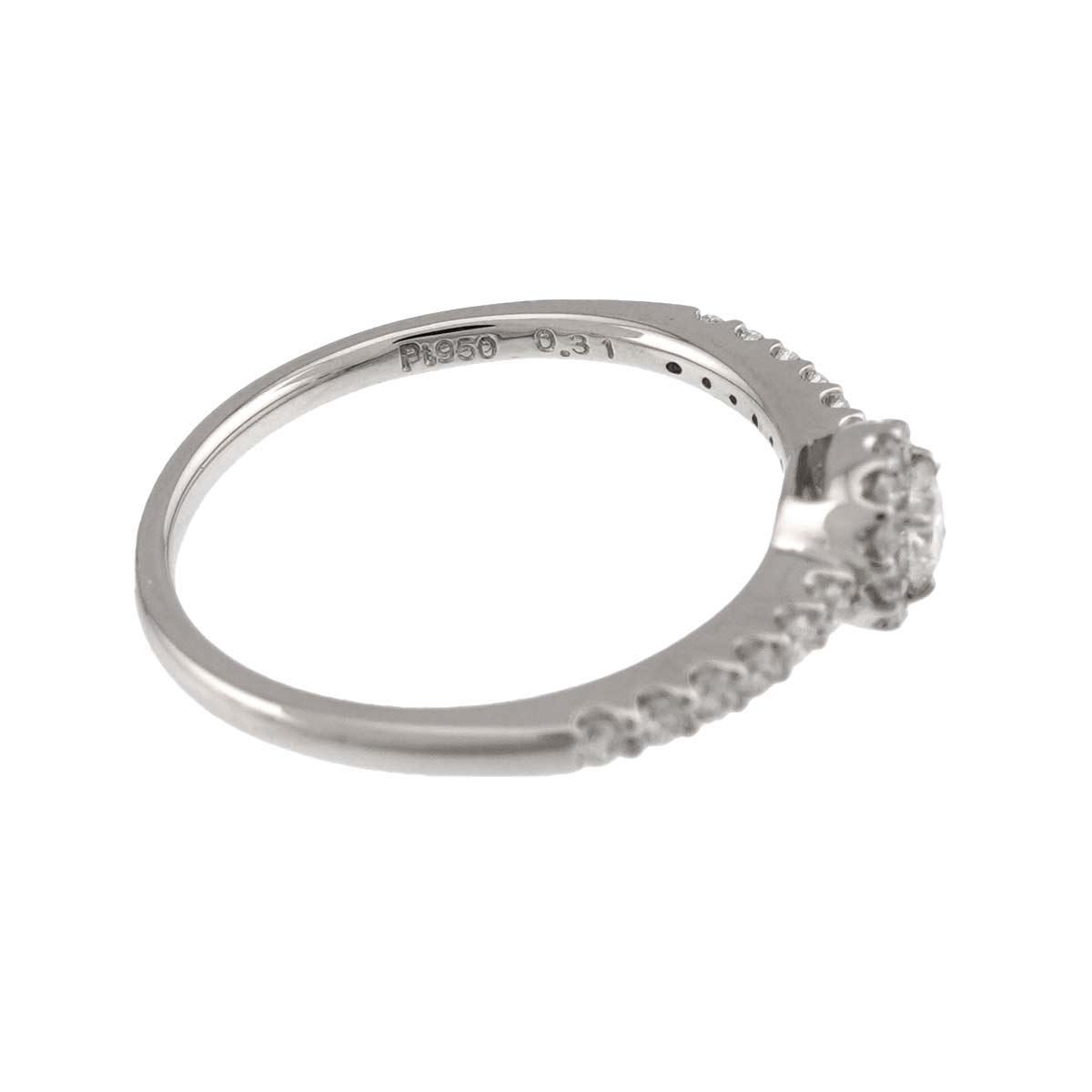 Diamond 0.31ct Ring Pt Platinum size4.75-5(US)