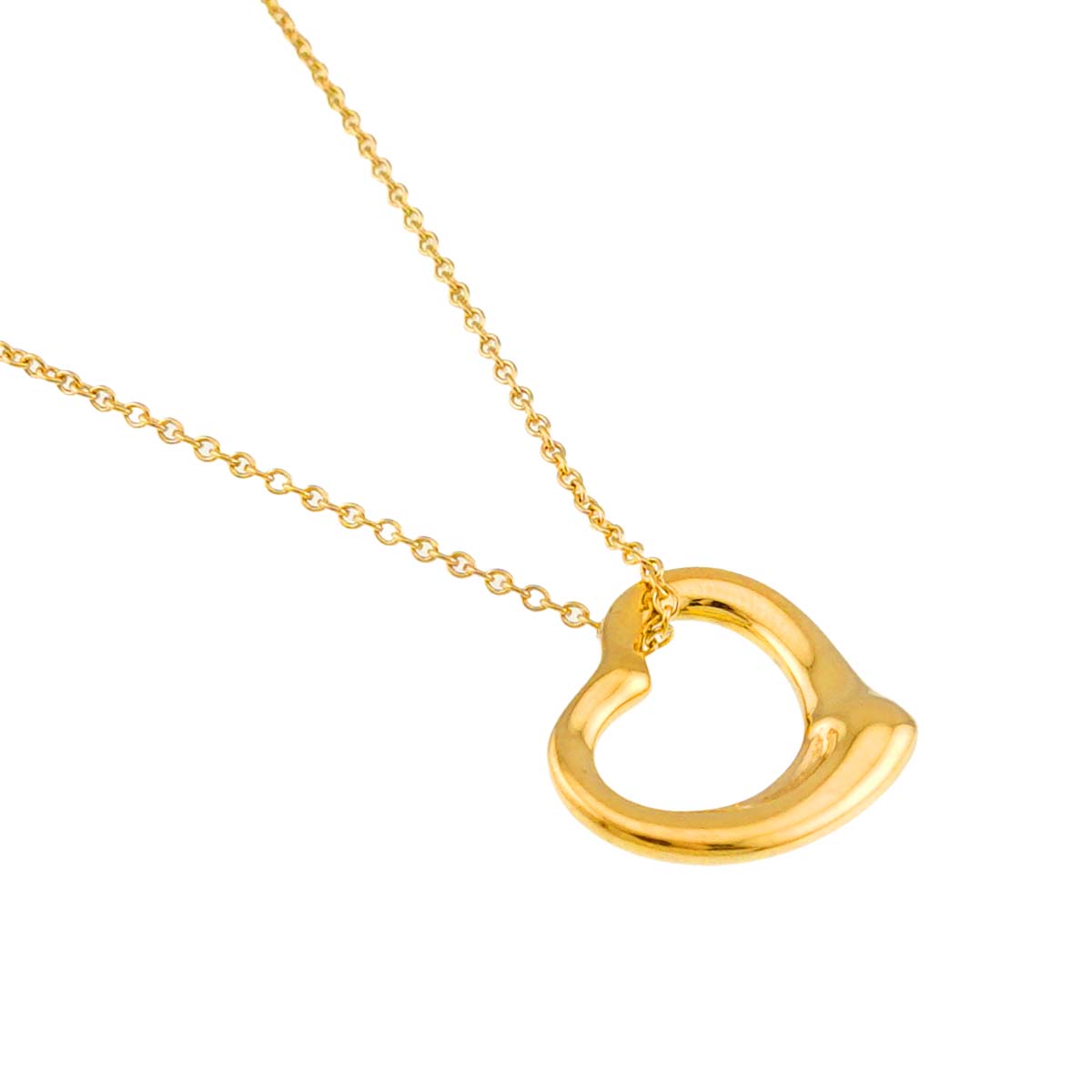 Open Heart Necklace 18K Yellow Gold 750