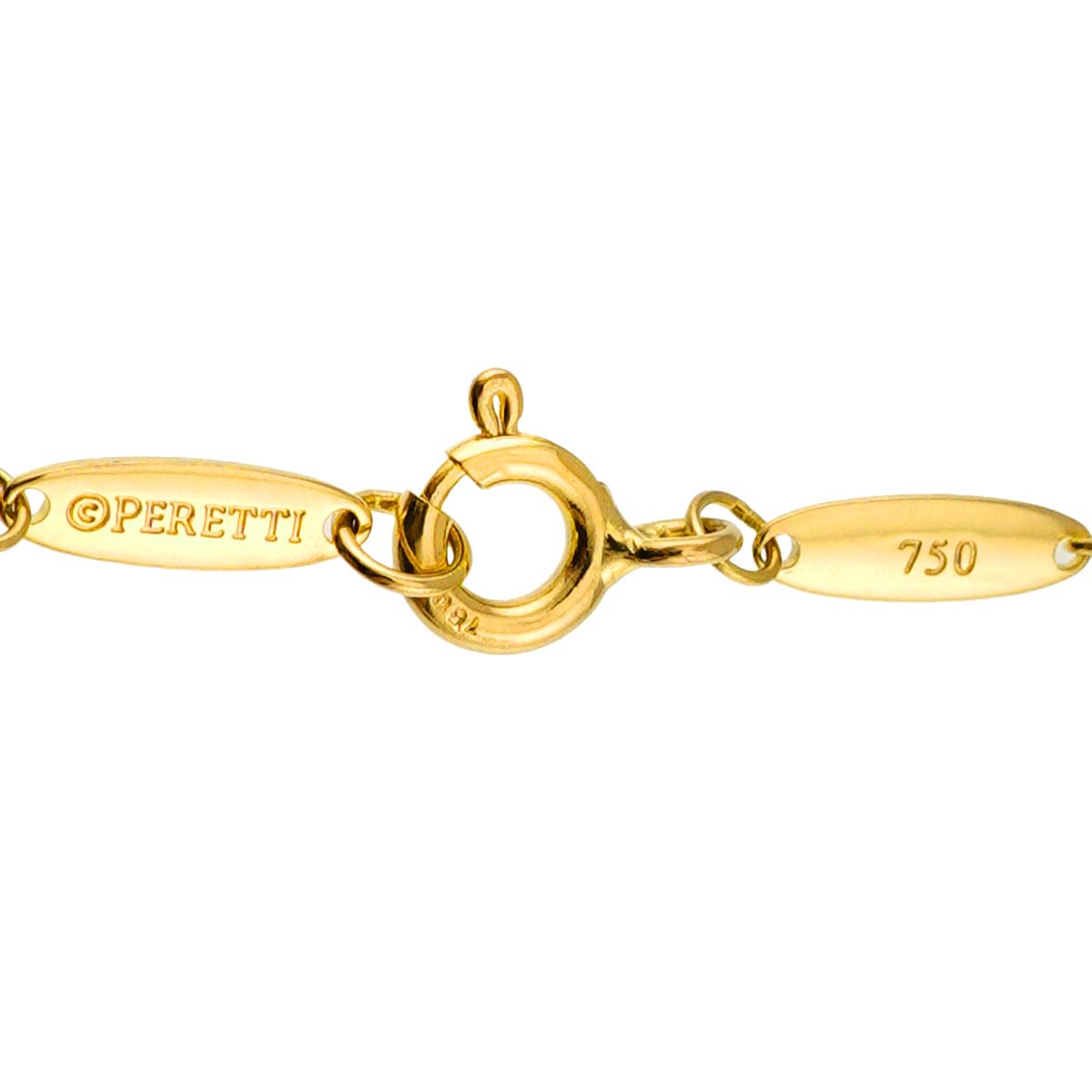 Bean Necklace 18K Yellow Gold 750