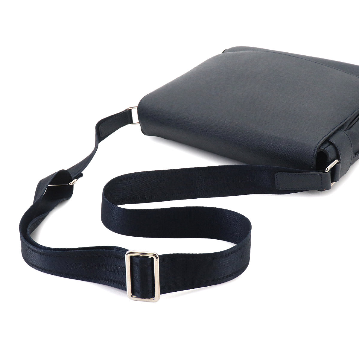 Taiga Roman MM Shoulder Bag Leather Navy Purse