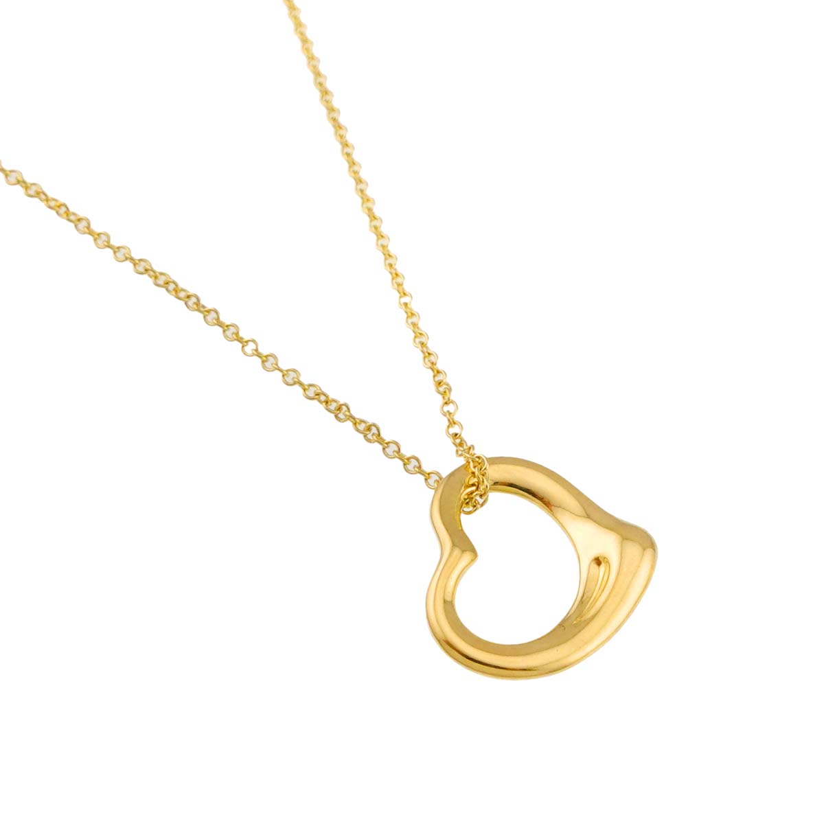 Open Heart Necklace 18K Yellow Gold 750
