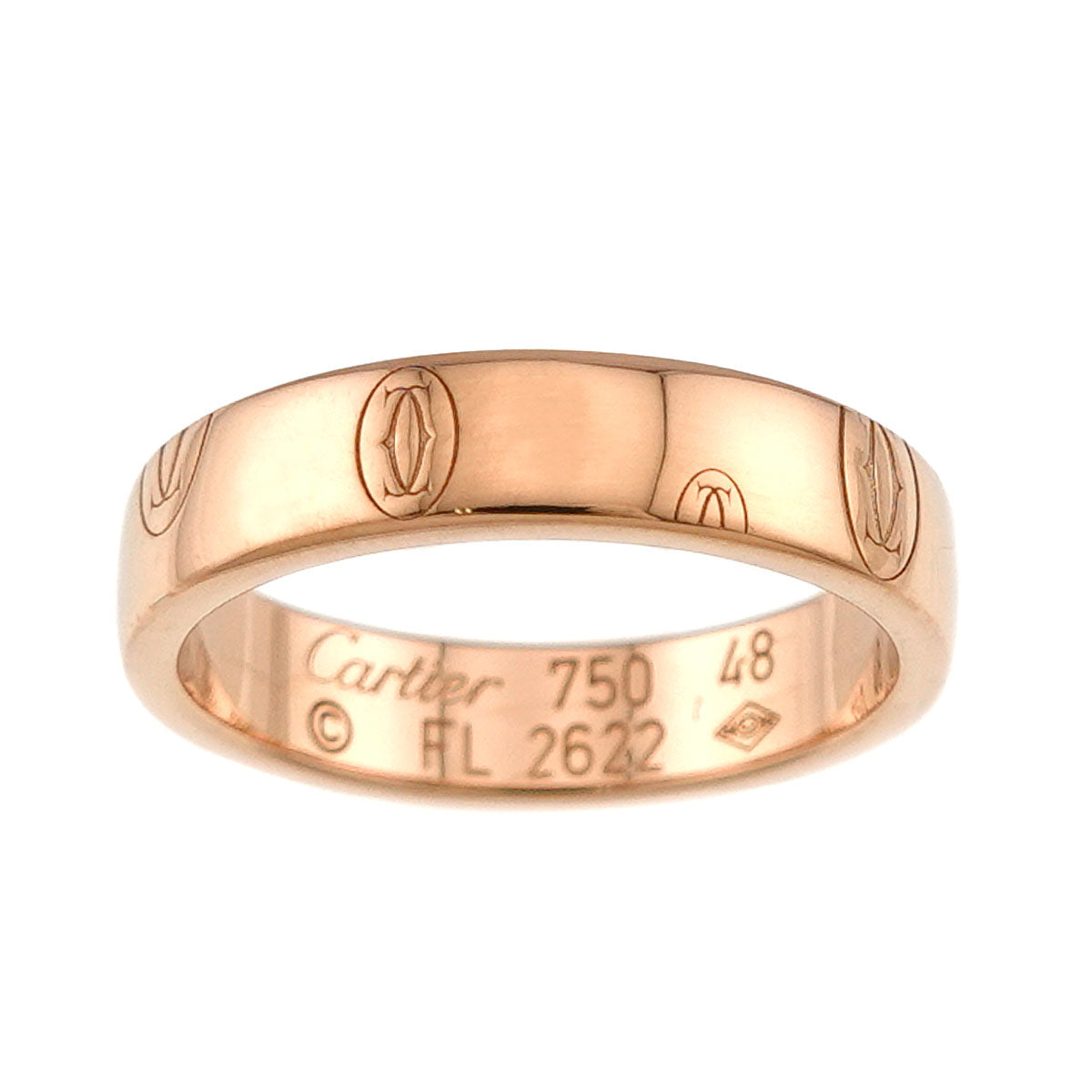 Happy birthday SM Ring 18K PG 750 size48 4-4.5(US)