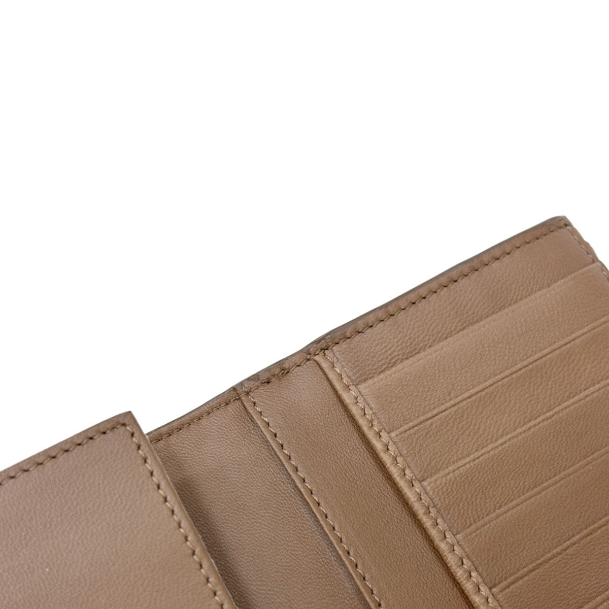 Intrecciato Long Wallet Leather Brown 134075