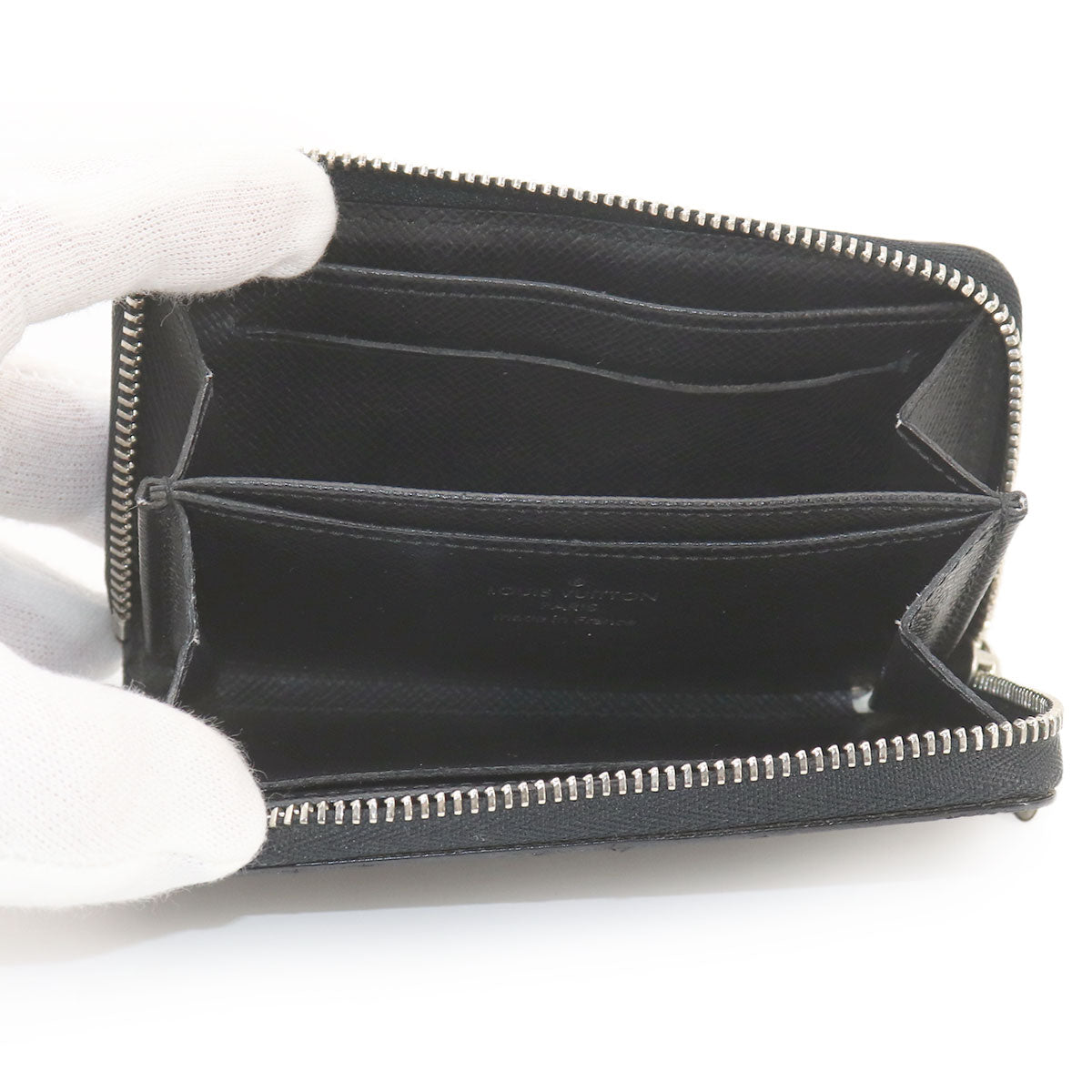 Damier Graphite Zippy Coin Purse Gray N63076