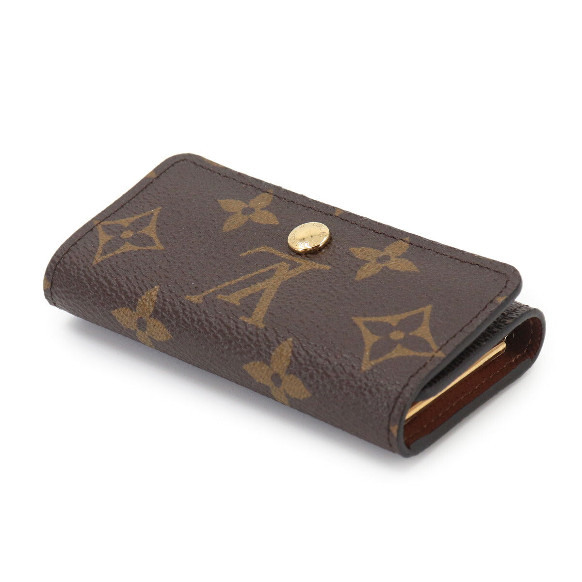 Monogram 4 Key Holder Case Brown M69517 Accessory