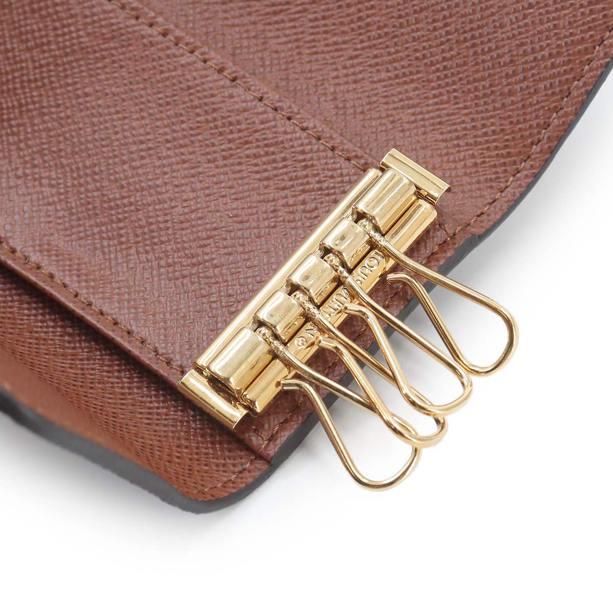 Monogram 4 Key Holder Case Brown M69517 Accessory