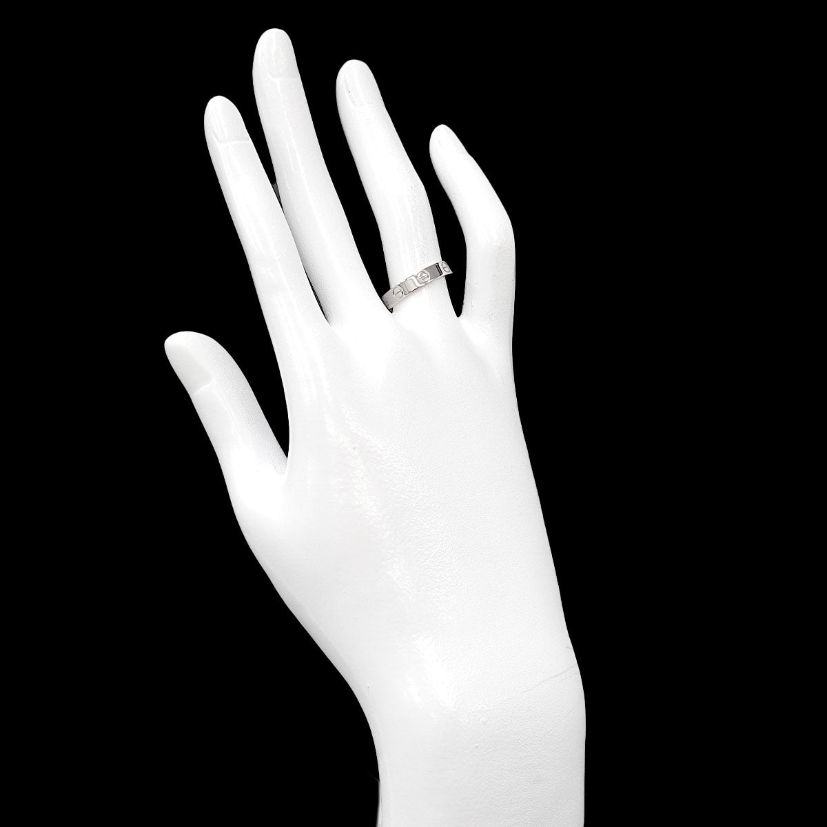 Mini Love Ring 18K White Gold 750 size52 5.75-6(US)