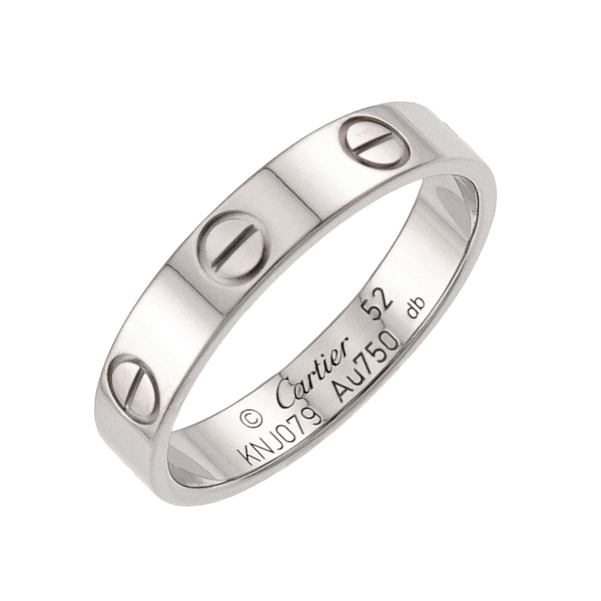 Mini Love Ring 18K White Gold 750 size52 5.75-6(US)