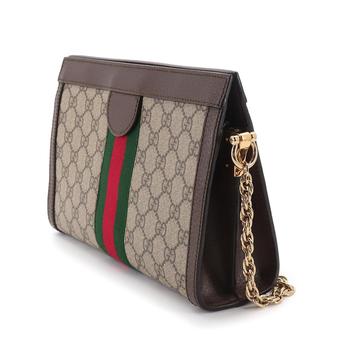 Ophidia GG Small Shoulder Bag GG Supreme Canvas Beige 503887