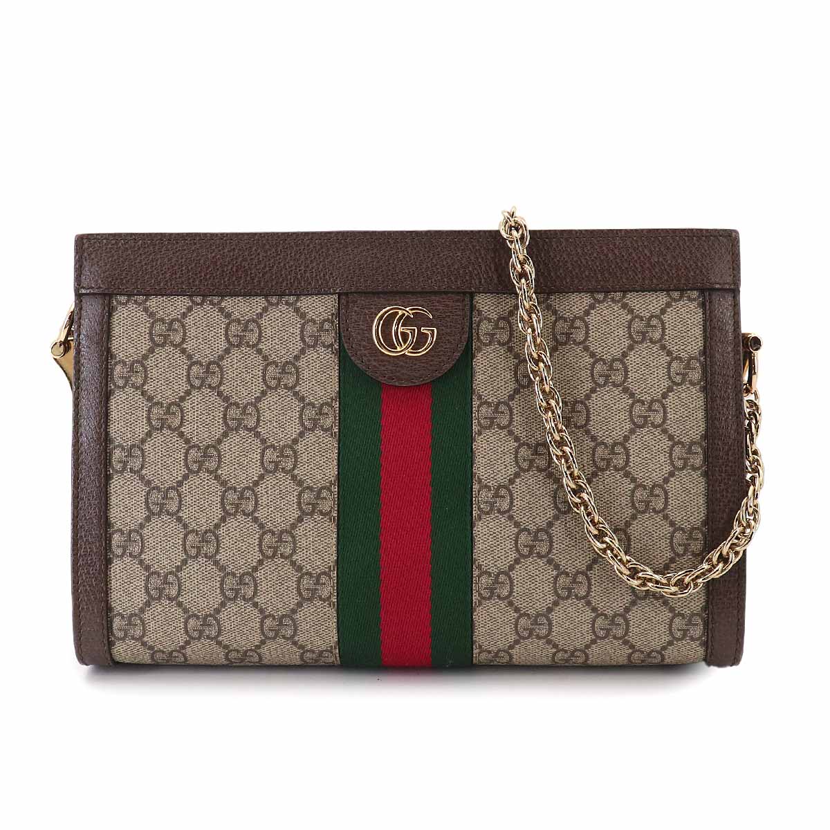 Ophidia GG Small Shoulder Bag GG Supreme Canvas Beige 503887