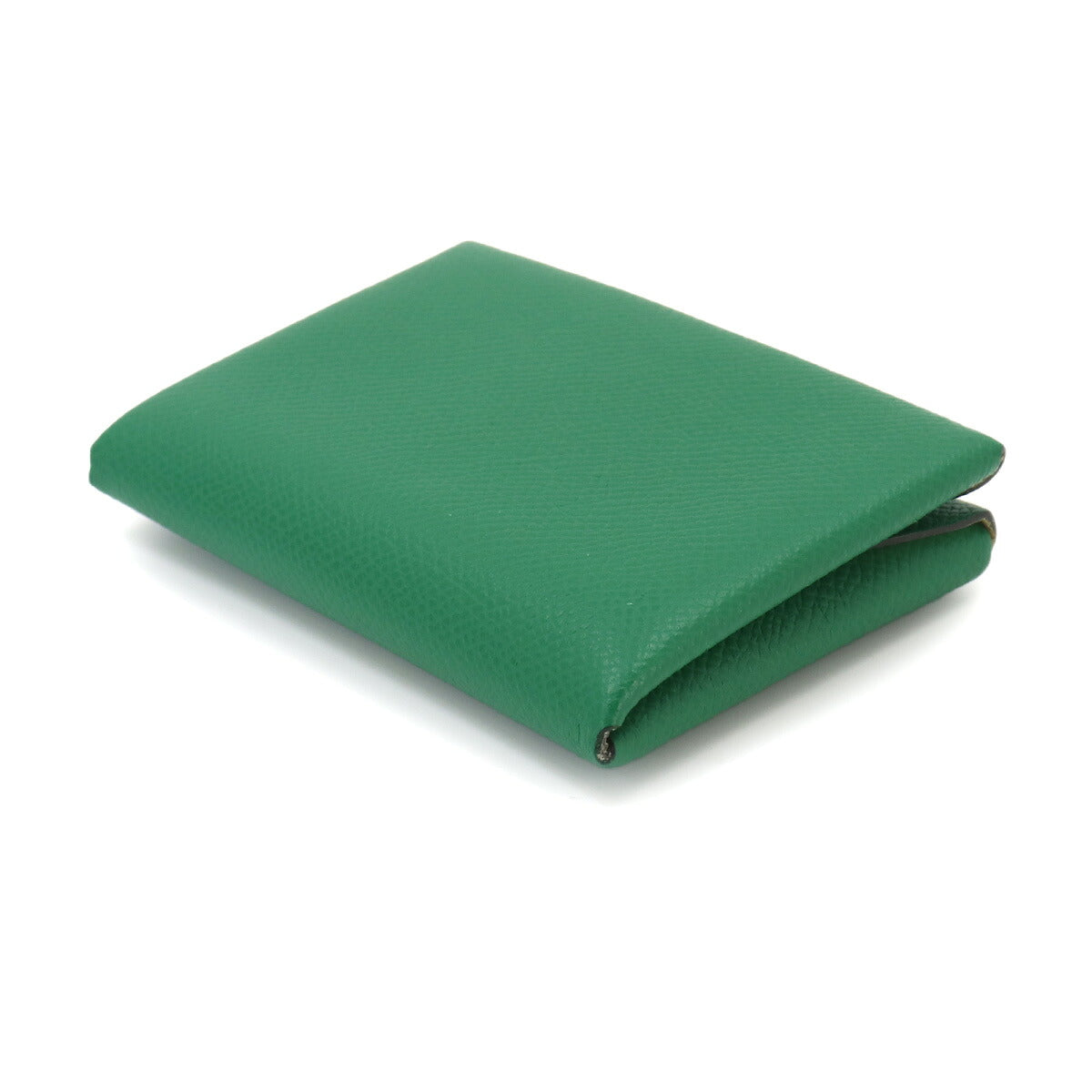 Calvi Duo Verso Card Case Epsom Vert Vertigo Jaune Milton