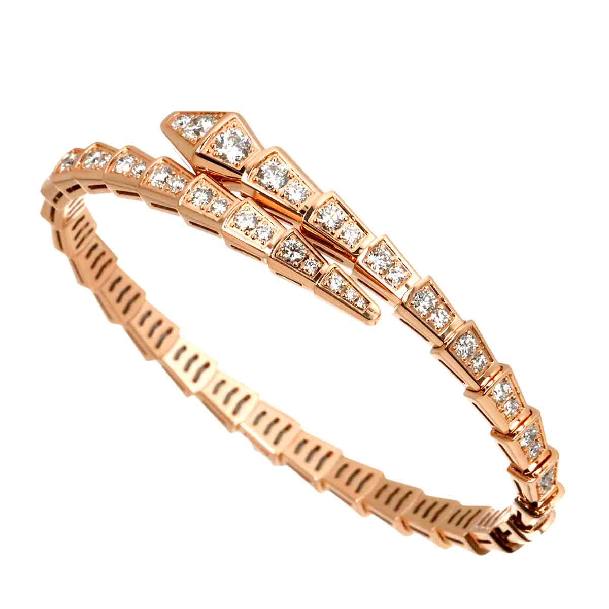 Serpenti Viper Diamond 3.08ct Bracelet 18K PG 750 size16