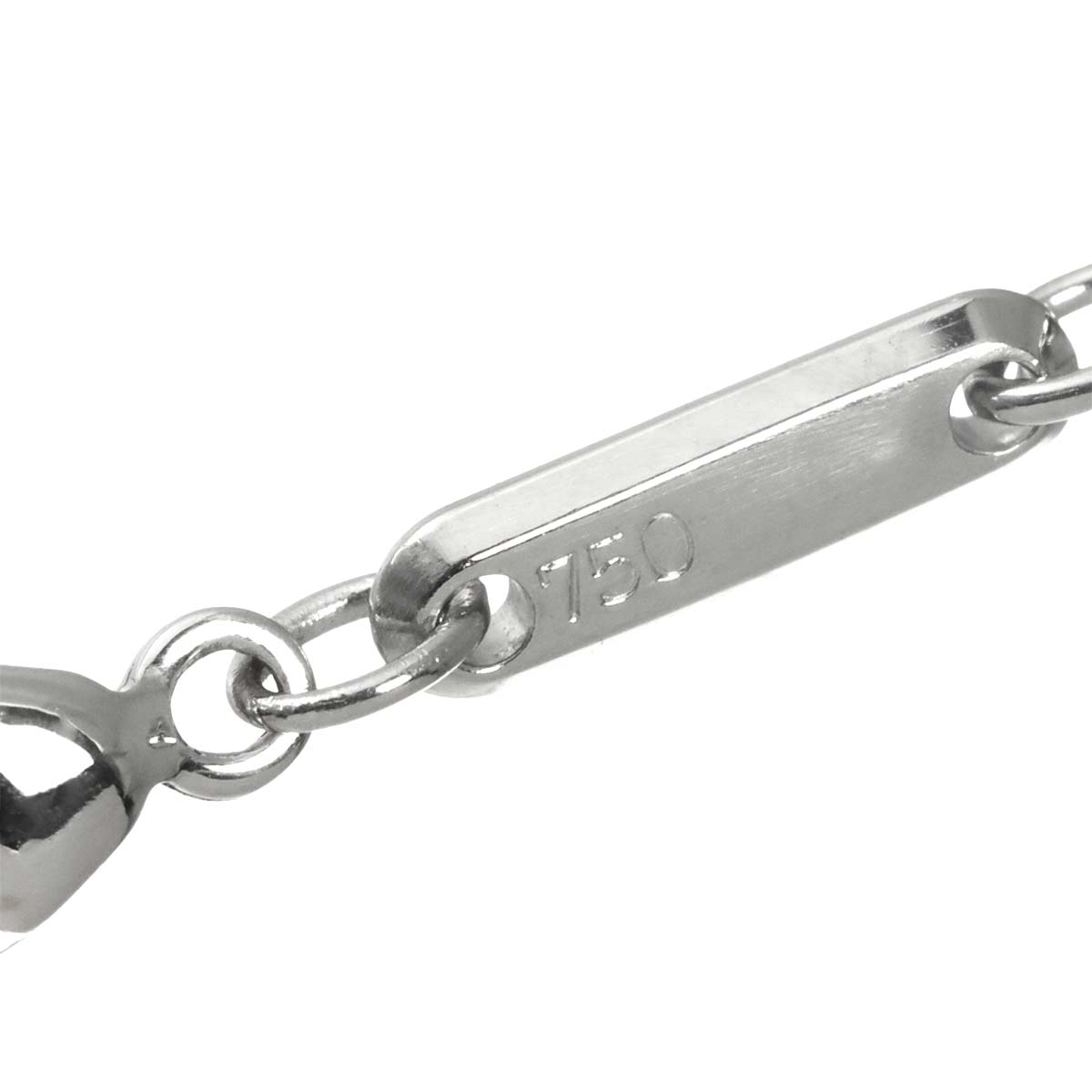 Happy Diamond Star Necklace 18K White Gold 750