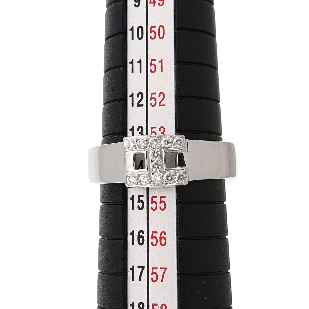 Hercules Diamond Ring 18K White Gold 750 Size54 6.5-6.75(US)