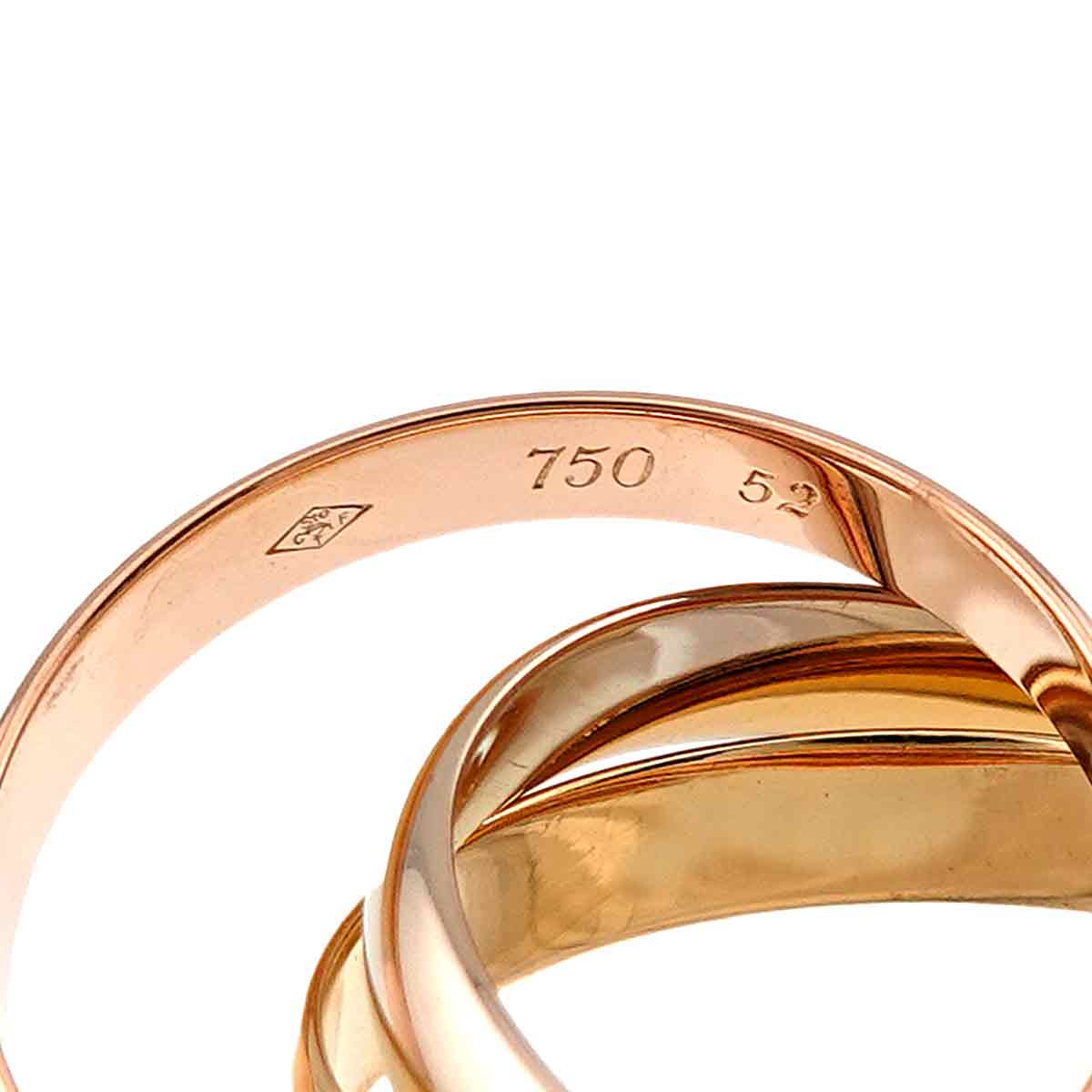 Trinity MM Ring 18K YG WG PG 750 Size52 5.75-6(US)