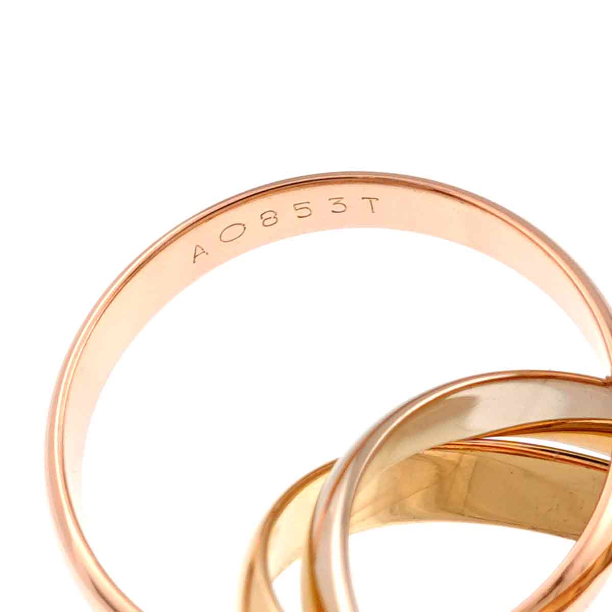 Trinity MM Ring 18K YG WG PG 750 Size52 5.75-6(US)
