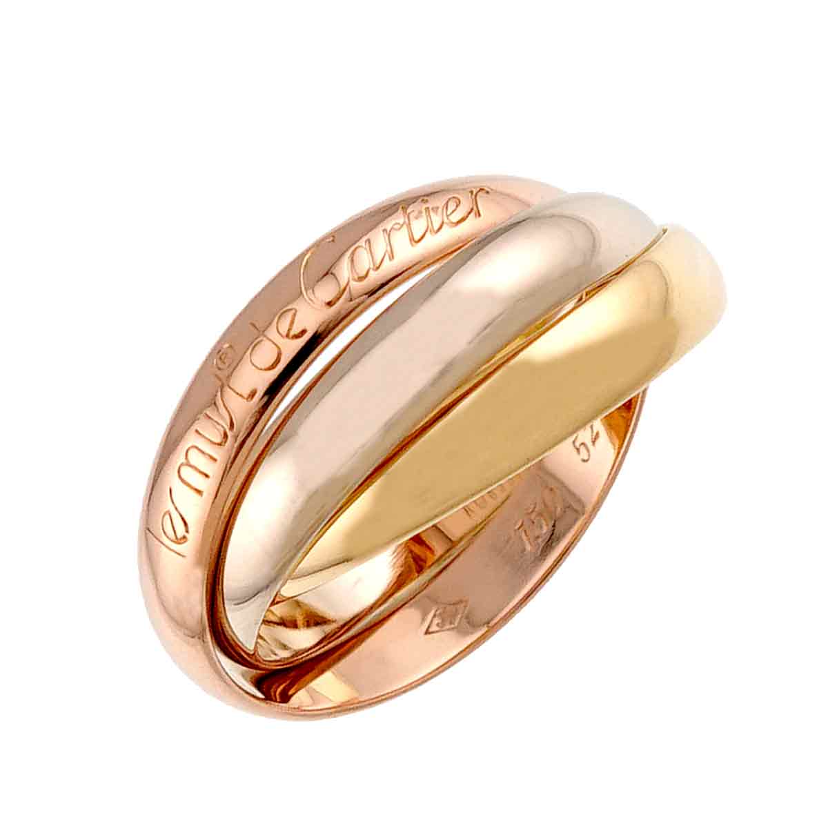 Trinity MM Ring 18K YG WG PG 750 Size52 5.75-6(US)