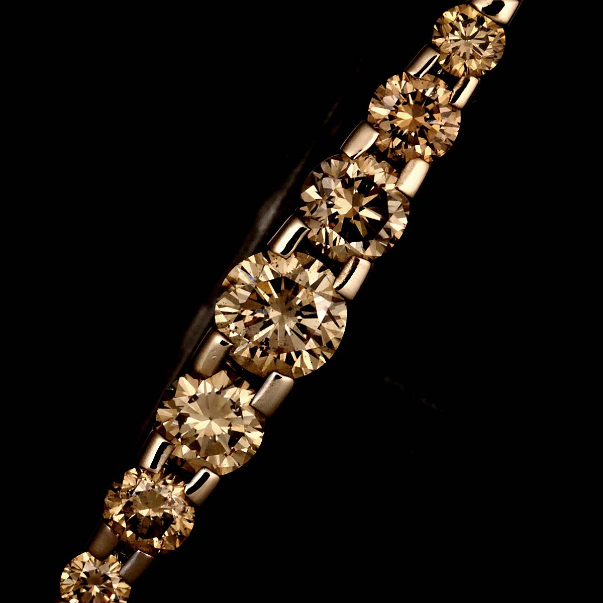 BrownDiamond 1.00ct Earring Pierced 18K BD 750