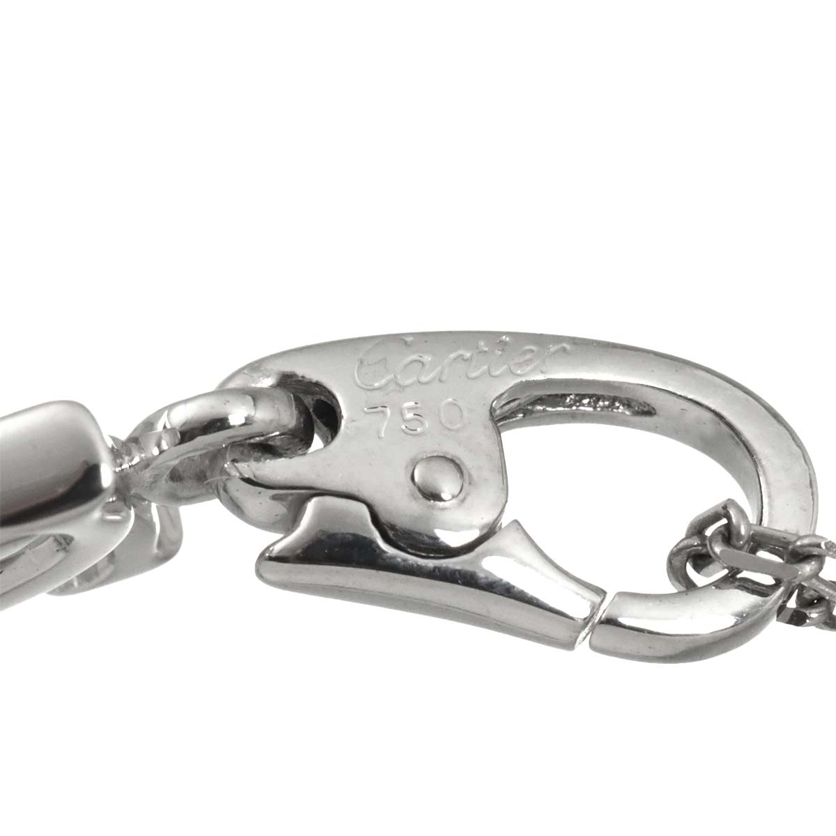 2C Charm Necklace 18K White Gold 750