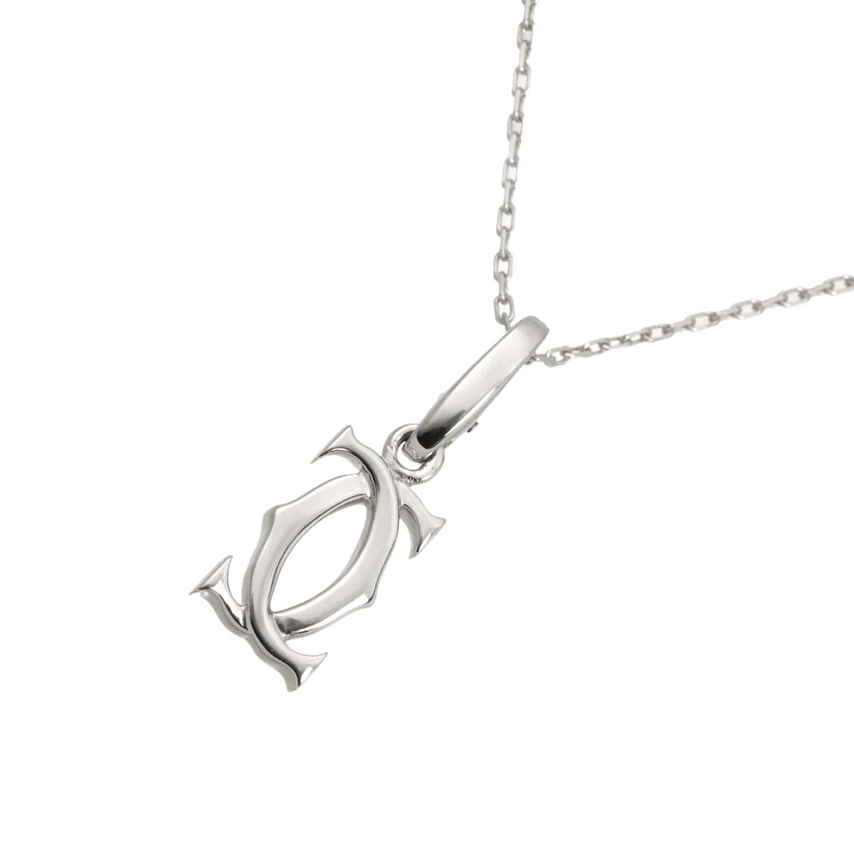 2C Charm Necklace 18K White Gold 750