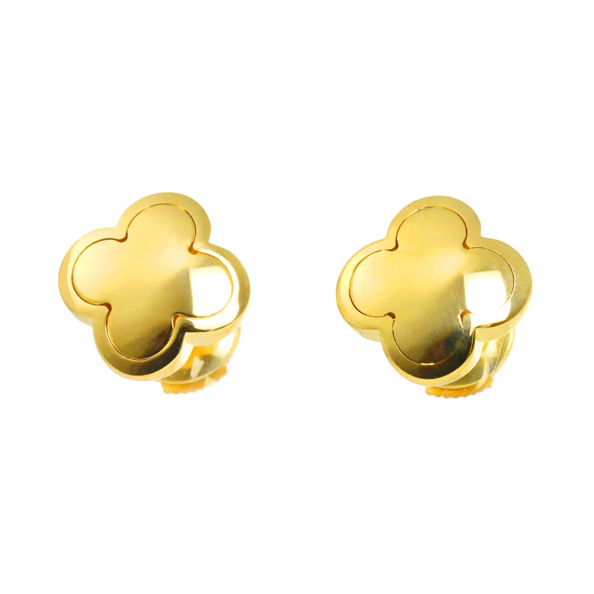 Pure Alhambra Earrings Pierced 18K YG 750