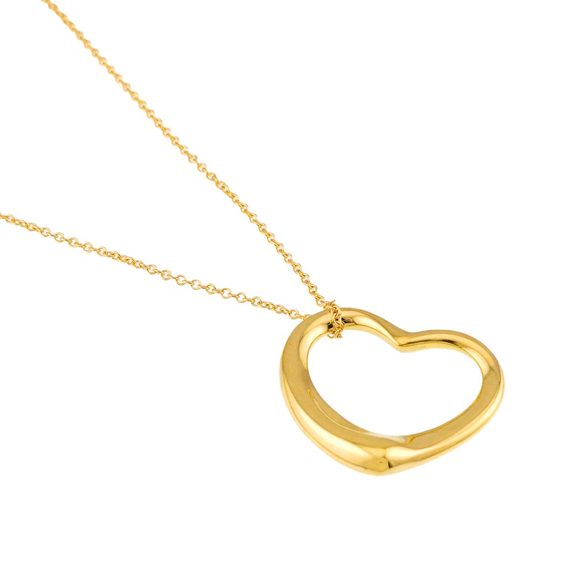 Open Heart Necklace 18K Yellow Gold 750