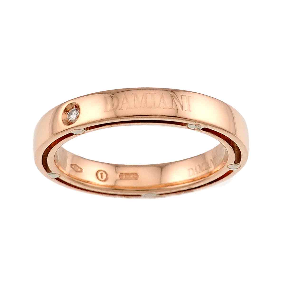 D-SIDE Diamond Ring 18K Pink Gold 750 size4.75-5(US)