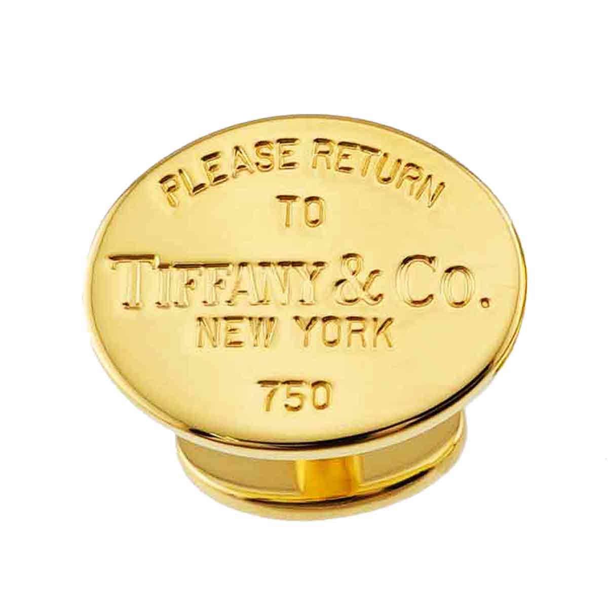 Return to Cuff links 18K Yellow Gold 750